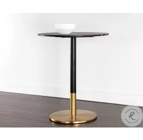 Massie Black And Gold Bar Table