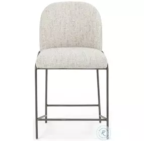 Astrud Lyon Pewter Performance Fabric Counter Height Stool