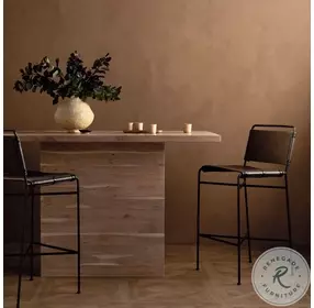 Wharton Distressed Brown Bar Stool