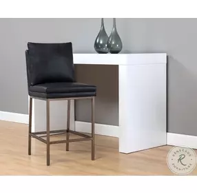 Richborne Bravo Black Counter Height Stool
