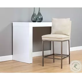Paige Bravo Cream Counter Height Stool