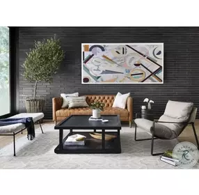 Emmett Natural Umber Sling Chair