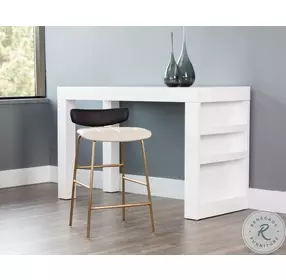 Lorelei Dillon Cream And Black Counter Height Stool