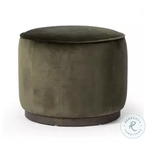 Sinclair Surrey Olive Round Ottoman