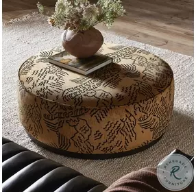 Sinclair Balkan Ochre Large Round Ottoman