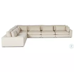 Bloor Clairmont Ivory Modular 6 Piece Sectional
