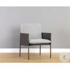 Bellevue Belfast Heather Grey and Bravo Ash Lounge Chair