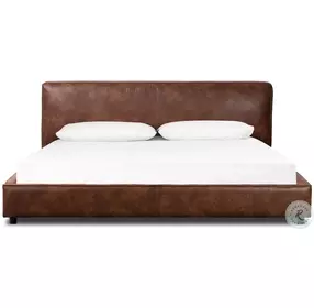 Aidan Vintage Tobacco Queen Panel Bed