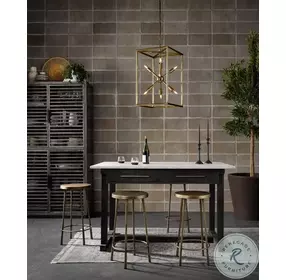 Westwood Antique Brass Counter Height Stool