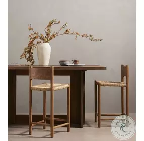 Erie Dark Smoked Oak Bar Table