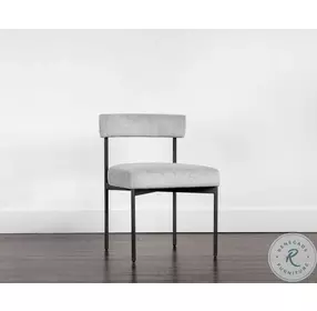 Seneca Polo Club Stone Fabric Dining Chair Set of 2