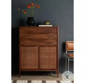 Sydney Brown Wash Tall Dresser