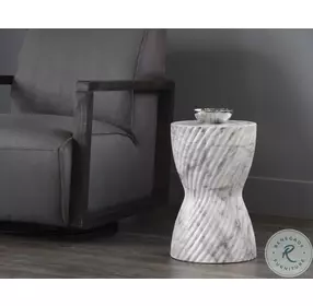 Dulwich White End Table