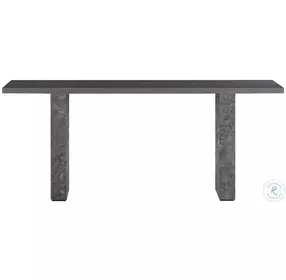 Saharaine Charcoal Grey Console Table