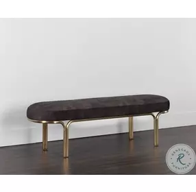 Isolde Nono Shitake Fabric Bench