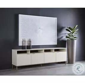 Windsor Cream Oak and Champagne Gold Modular TV Stand