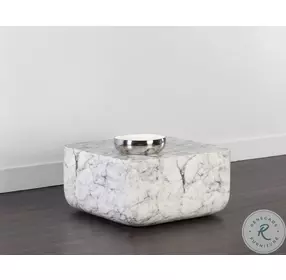 Strut Marble Look Coffee Table