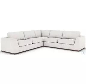 Colt Aged Sienna And Merino Cotton 3 Piece Performance Fabric Sectional