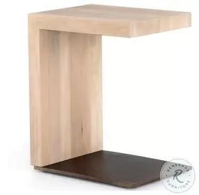 Hudson Ashen Walnut And Gunmetal C End Table