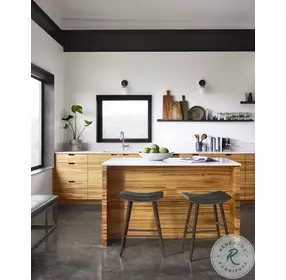 Union Distressed Black Saddle Bar Stool