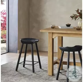 Barrett Matte Black Counter Height Stool