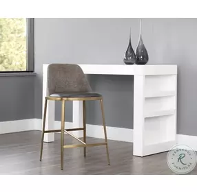 Bancroft Bravo Portabella And Sparrow Grey Counter Height Stool