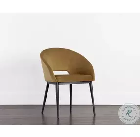 Thatcher Gold Sky Dining Arm Chair