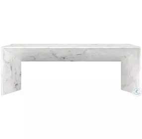 Nomad White Faux Marble Coffee Table