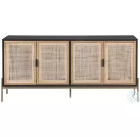 Riverton Black And Gold Large Sideboard