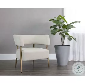 Maestro Dove Cream Lounge Chair