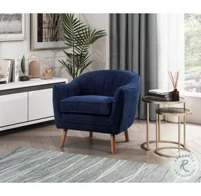 Cutler Blue Accent Chair