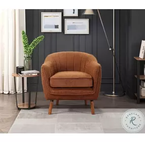Cutler Rust Accent Chair