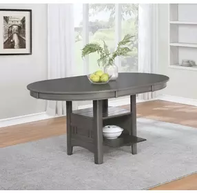 Lavon Medium Grey Extendable Dining Table