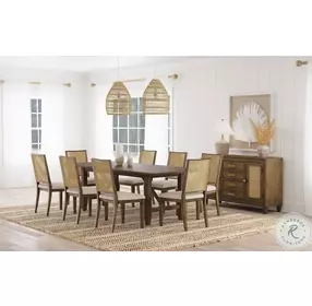 Matisse Light Brown 94" Extendable Rectangular Dining Table