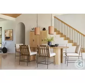 Crete Savile Flax Performance Fabric Dining Chair