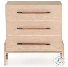 Rosedale Yucca Oak 3 Drawer Nightstand