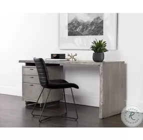 Lewis Gray And Gunmetal Desk