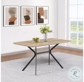 Edgecreek Light Brown And Black 53" Dining Table