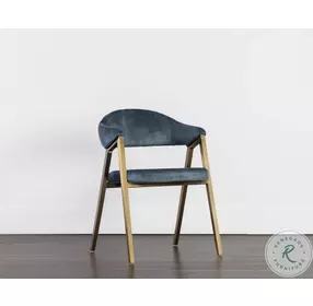 Burgos Nono Petrol Dining Arm Chair