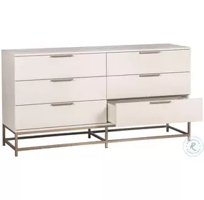 Maverick Champagne Gold And Cream Dresser