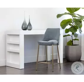 Radella Bergen French Blue Counter Height Stool