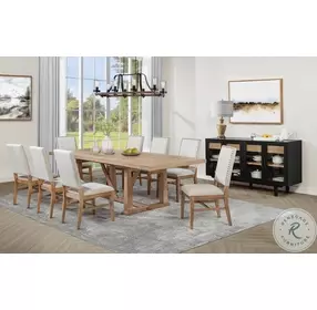 Middleton Beige Upholstered Dining Side Chair Set of 2