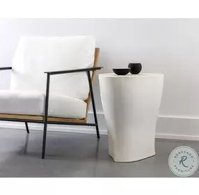 Dali White Large End Table