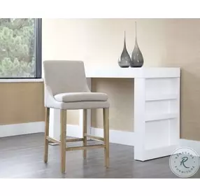 Solenne Effie Flax Counter Height Stool