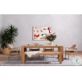 Capra Light Oak Resin Dining Table