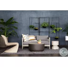 Nahla Graphite Outdoor End Table