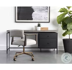 Norwood Brown And Black Desk
