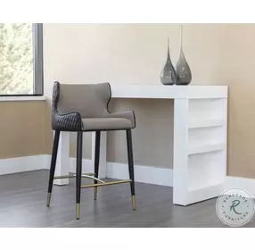 Marcellus Dillon Stratus And Black Counter Height Stool