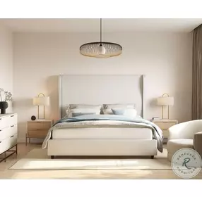 Avida Cream And Champagne Gold Nightstand