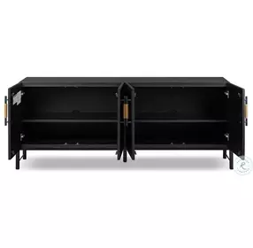 Rosedale Ebony Oak Veneer 4 Door Sideboard